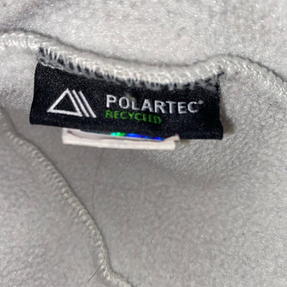 The North Face Girls Denali Full Zip fleece jacket White/Gray - Picture 5 of 6